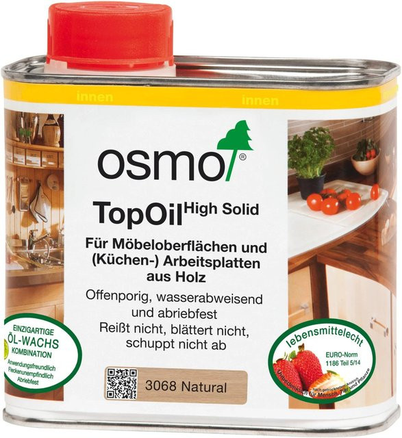 Osmo TopOil Öl-Wachs-Pflege Natur-Weiß 500 ml - Bild 1