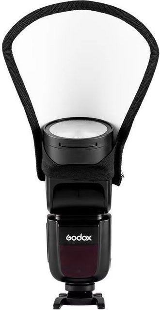 Godox Mini-Blitz-Diffusor silberweißer Reflektor für V860III V1 V1PRO V850II Blitzgeräte - Bild 1