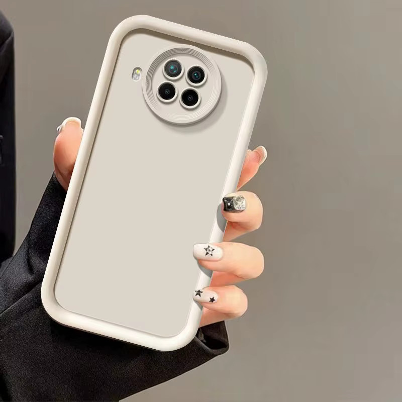 Stoßfeste matte Softcover Hülle mit Objektivschutz für Xiaomi 10T Lite 5G und Xiaomi 10i in Weiß - Bild 3