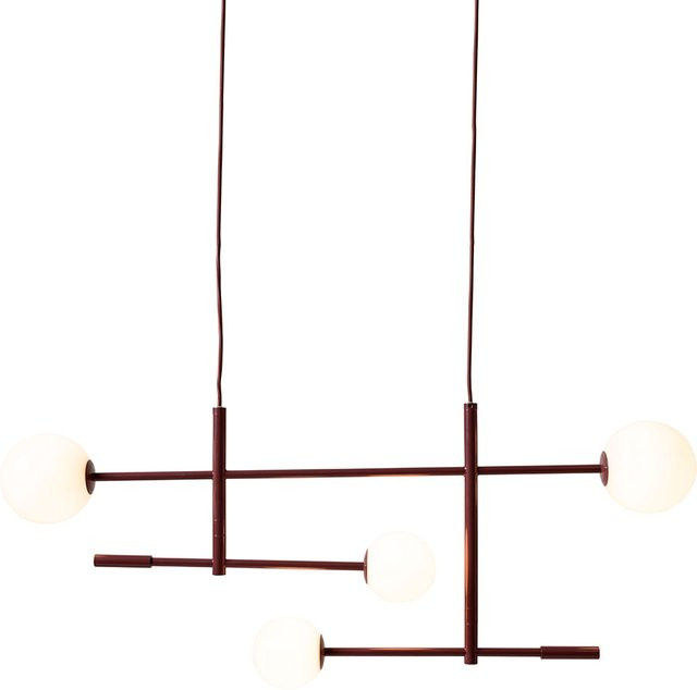 it´s about RoMi Copenhagen Pendelleuchte in Burgunderrot mit Glaskugeln im skandinavischen Design - Bild 1