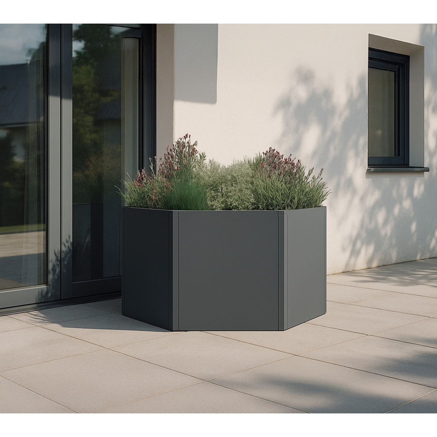 Westmann Metall Hochbeet Varia 6-eckig Anthrazit B/T/H: 100 x 100 x 52 cm - Bild 3