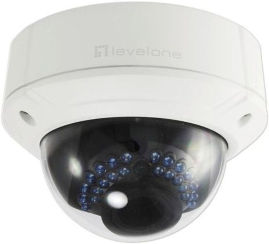 LevelOne FCS-3085 Netzwerk-Überwachungskamera in Weiß – 4 MP Kuppel-Kamera für den Außenbereich mit Tag- und Nachtmodus, motorisierter PTZ-Funktion, Audio und PoE-Unterstützung - Bild 2