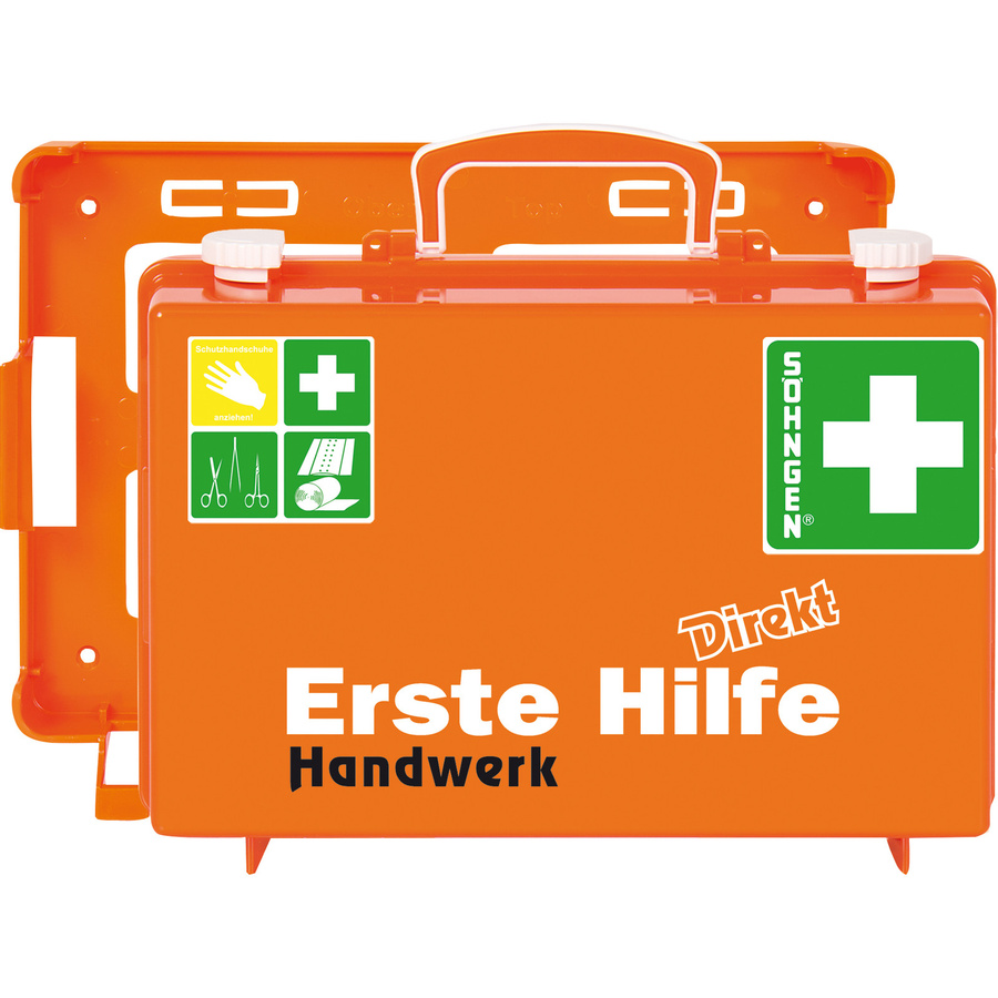SÖHNGEN® Erste Hilfe Koffer DIREKT für Handwerk in Orange, B/T/H: 31,0 x 21,0 x 13,0 cm - Bild 2