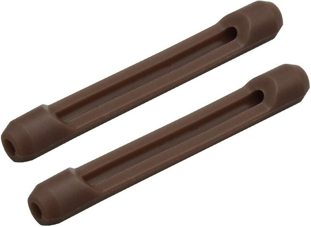 Brillen Anti-Rutsch Silikon Ohrhaken Bügelspitze Halter, kaffeebraun - Bild 1