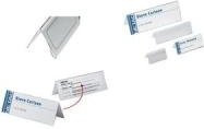 DURABLE Tischnamensschild Dachaufsteller aus Acryl in Transparent, 10er Pack, B/H: 12,2 x 15,0 cm - Bild 1