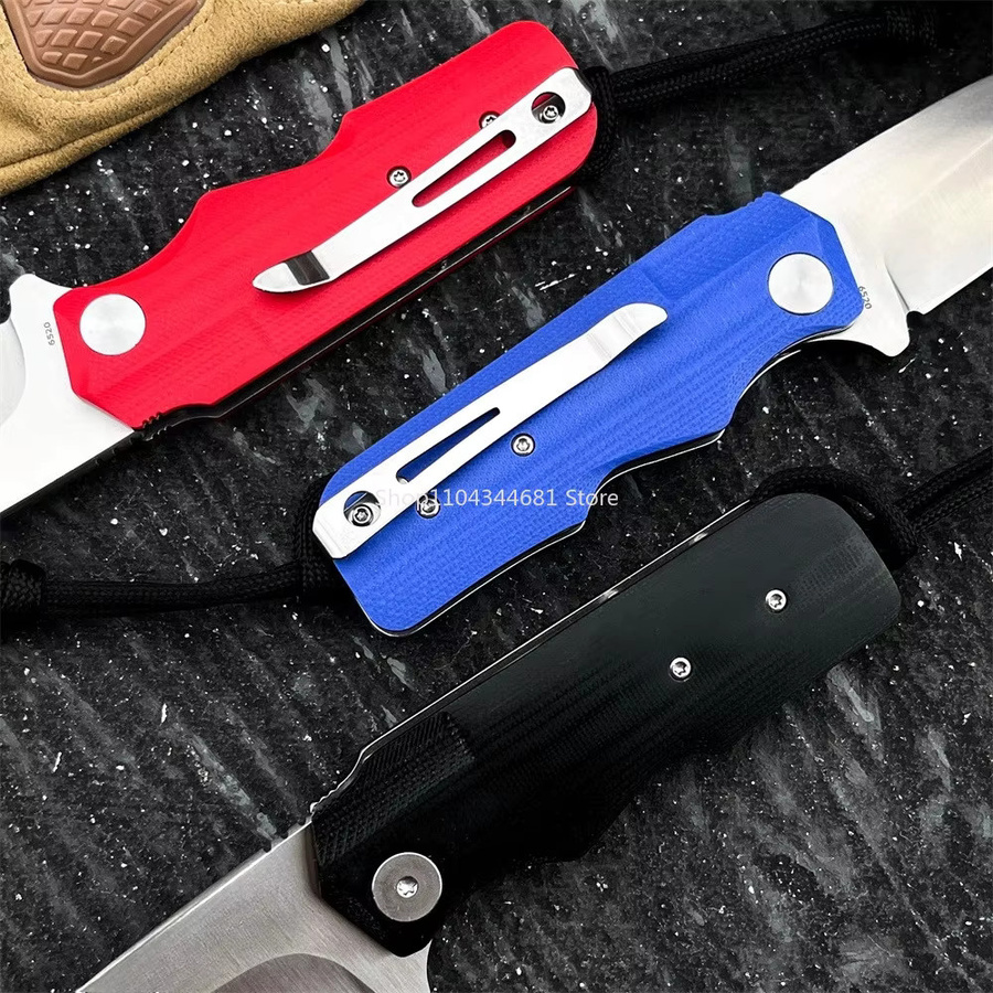 Mini Klappmesser mit 2,8 Zoll 8Cr13Mov Klinge und G10 Griff in Schwarz oder Mehrfarbig für EDC, Camping und Wandern - Bild 5