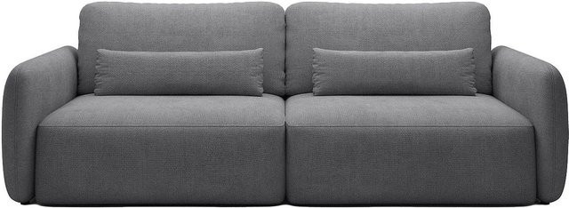 Schlafsofa Vopoza in Grau mit Polsterung und Armlehnen, Breite: 238 cm - Bild 1