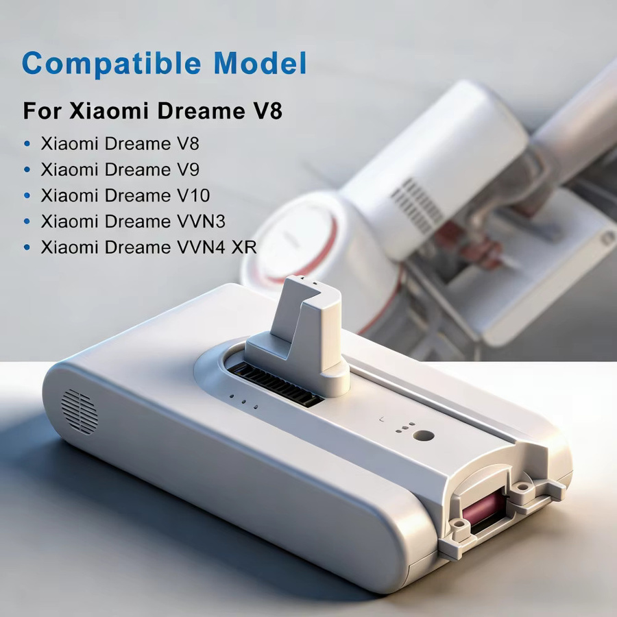 Dreame Ersatzakku 5000mAh Li-Ionen für Handstaubsauger V8 V10Pro V9P XR VVN3 VVN5 in Weiß - Bild 3