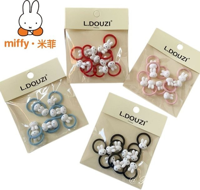 Miffy Haargummi-Stirnband, 10 Stück, Kinder - Bild 1