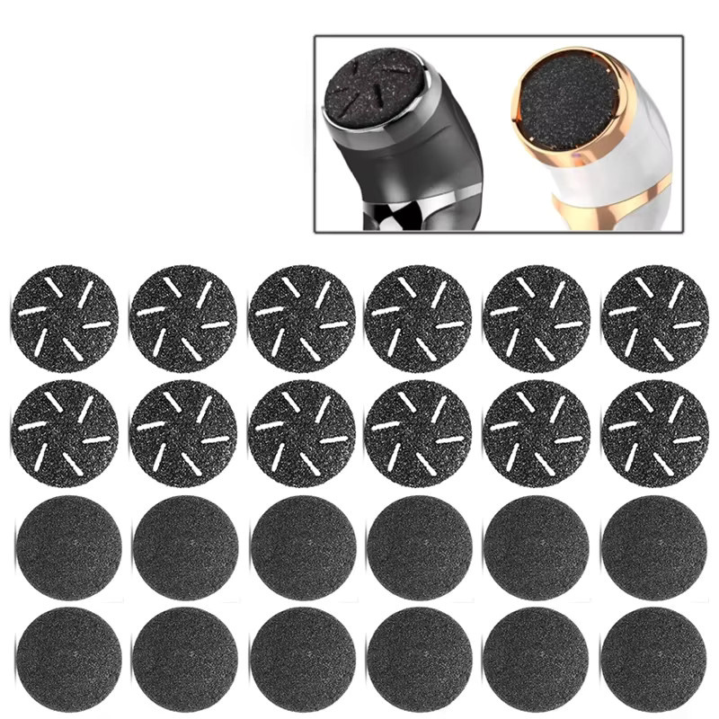 VAVO Ersatz Schleifpapier Discs für elektrische Fußdatei, 24 Stück, Unisex - Bild 1