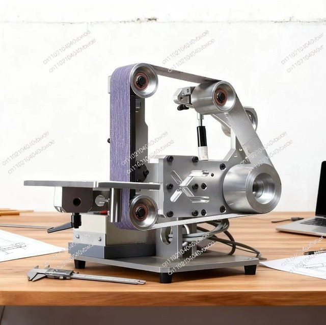 Industrielle Bandmaschine für Holzbearbeitung in Silber, vertikal und horizontal einsetzbar - Bild 1