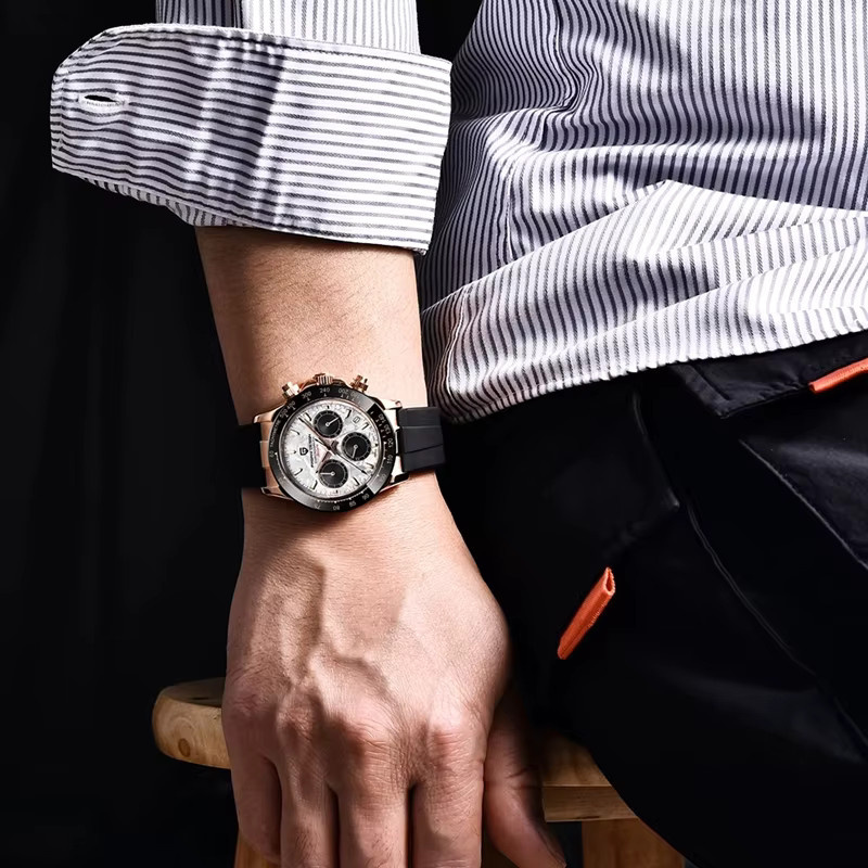 PAGANI DESIGN Chronograph, Quarz, Edelstahl, 40 mm, Herren - Bild 4