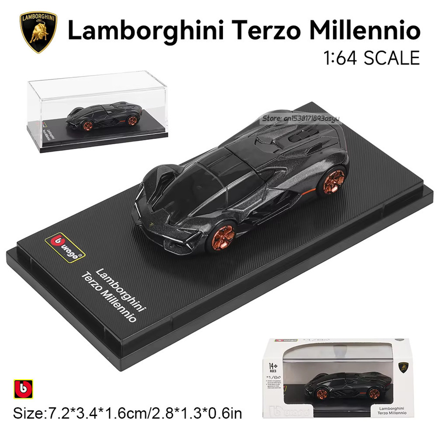 Bburago Lamborghini Terzo Millennio Countach LPI800-4, Automodell, 1:64, ab 14 Jahren - Bild 1