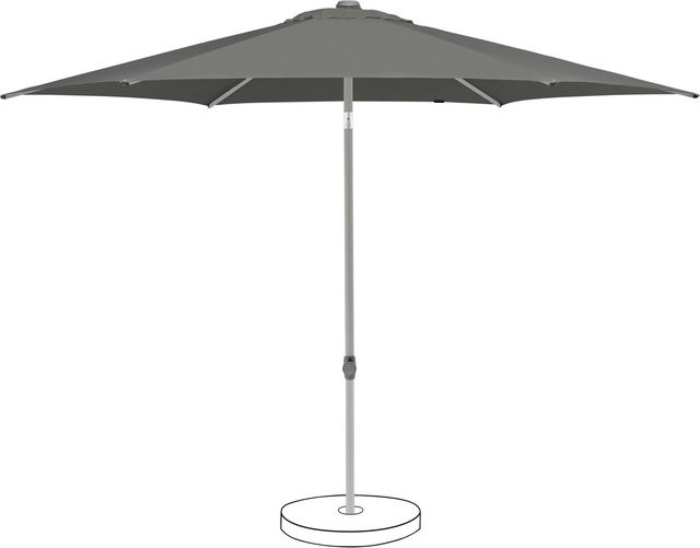 Suncomfort by Glatz Marktschirm Stone Grey mit Aluminiumgestell und Polyester-Gewebe, Breite: 300 cm, Höhe: 236 cm - Bild 1
