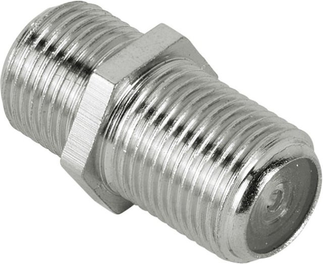 Hama SAT-Adapter mit F-Kupplung in Silber - Bild 1