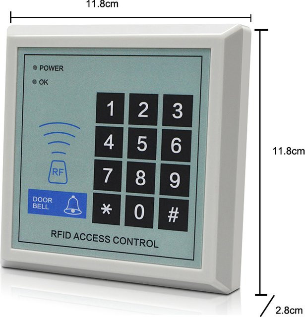 LUCKING DOOR RFID-Zugangskontrollsystem für 125 kHz Proximity-Eingangstürschlösser und Maschinensicherheit - Bild 1