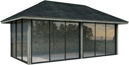 Palmako Connect Pavillon in Grau B/T/H: 502 x 502 x 300 cm - Bild 1