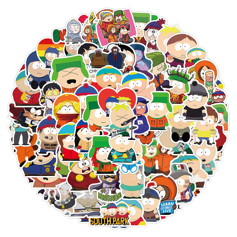 Bandai SouthPark Aufkleber, Cartoon-Sticker, Bunt / Mehrfarbig - Bild 2