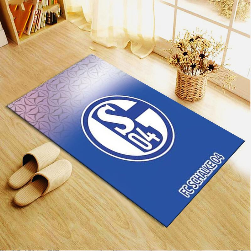 On My Love Home FC Schalke 04 Teppich, rutschfest und waschbar, Blau/Weiß, B: 120 cm, T: 160 cm - Bild 2