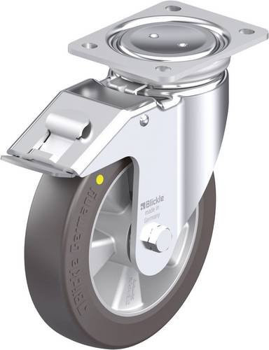 Blickle LUH-ALST 200K-FI-AS Stahlblech-Lenkrolle in Silber, Rad-Durchmesser: 200 mm, Tragfähigkeit: 750 kg - Bild 1
