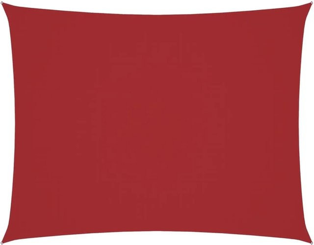 Furnicato Sonnensegel aus Oxford-Gewebe rechteckig in Rot, Breite: 3,5 m, Tiefe: 2,5 m - Bild 1