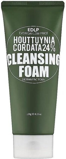 DERMA FACTORY Houttuynia Cordata Reinigungsschaum mit BHA, 120g - Bild 1