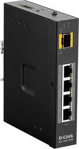 D-Link DIS-100G-5PSW Netzwerk Switch mit 4 RJ45 und 1 SFP Port, PoE-Funktion, Schwarz - Bild 2