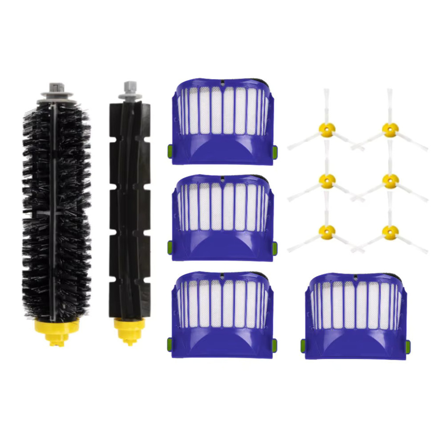 Ersatzteil-Set mit Borstenbürste, Schlagbürste und Filter für iRobot Roomba Roboterstaubsauger der 500, 600 und 690 Serie, Multicolor - Bild 3