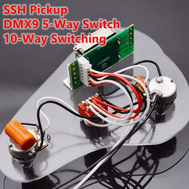 IBZ SSH Pickup DMX9 Switch 10-Wege-Schaltkabelbaum für E-Gitarre in Multicolour - Bild 1