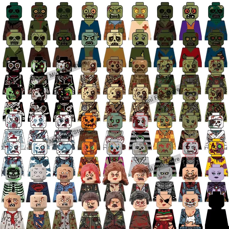 BRICKPANDA MOC Halloween Stadt Horror-Figuren, Bausteine, Fantasy - Bild 2