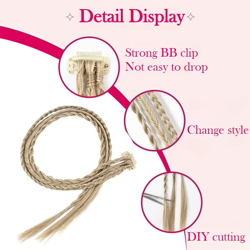 Frequeback Clip-in-Zopf Haarverlängerung, synthetisch, 55,9 cm, Damen - Bild 1