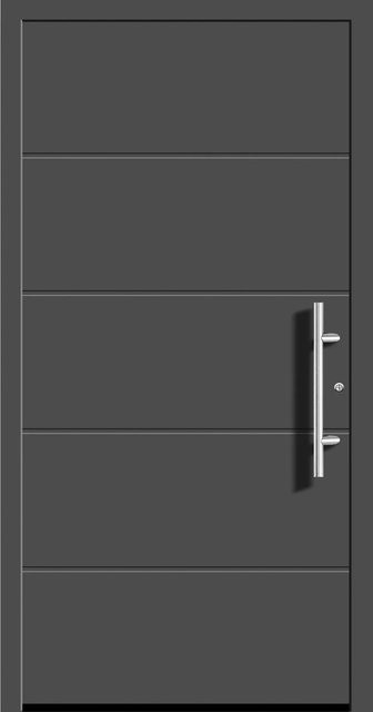 Aluminium-Haustür Splendoor Moderno in Anthrazit Metallic, Anschlag Rechts, B: 110 cm, H: 210 cm - Bild 1
