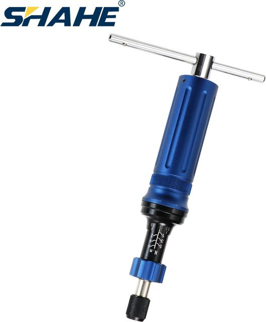 SHAHE Drehmoment-Schraubendreher-Set mit 20 Bits, 1/4-Zoll-Bit-Adapter und Schnellspanner in Blau für Fahrradreparatur und Montage - Bild 1