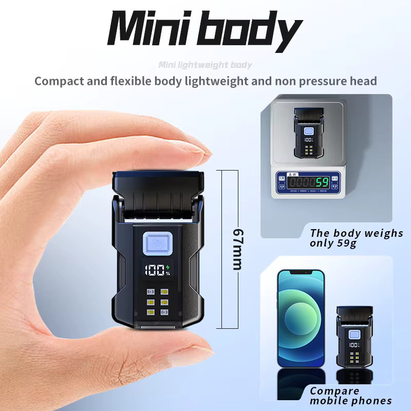 ESMARTER Mini-LED-Taschenlampe in Schwarz, USB wiederaufladbare EDC-Taschenlampe mit Magnet, Batterieanzeige und 7 Modi - Bild 6