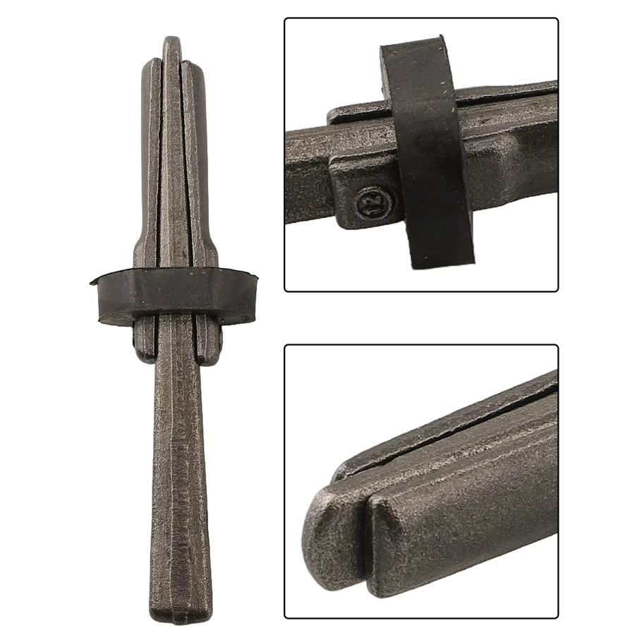 DAZZLEEX Stein-Spaltkeil für Beton und Gestein, Schwarz, B: 12,5 cm, H: 12 cm - Bild 3