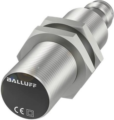 Balluff Induktiver Näherungsschalter BES M18MI-POC50B-S04G BES043J bündig PNP Öffner, Farbe Silber, Durchmesser: 18 mm, Länge: 66 mm - Bild 1