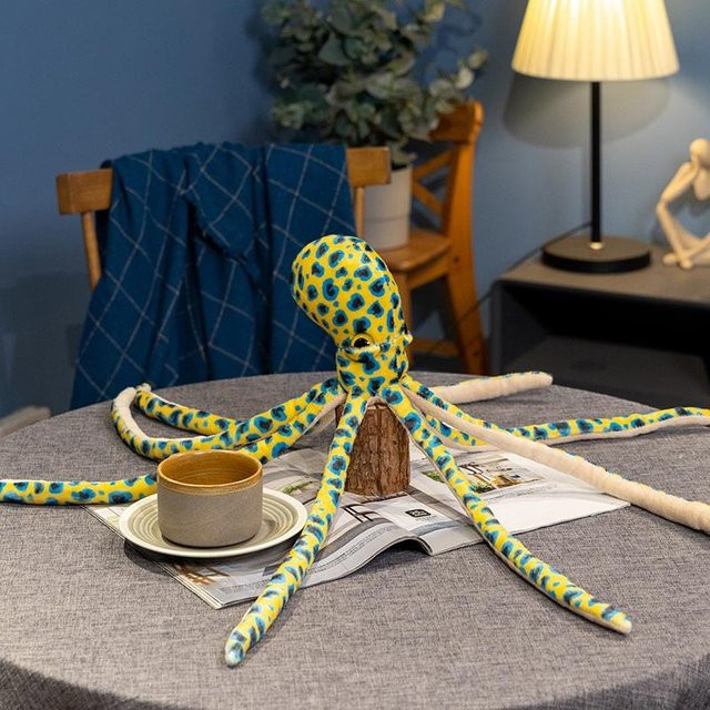 Yiran Health & Beauty Blauring Oktopus, Plüschtier, 50cm, ab 0 Jahren - Bild 1