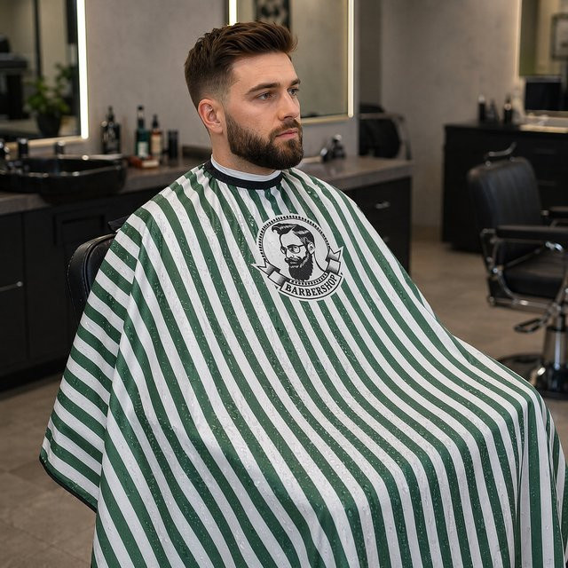 FnLune Friseurschürze, antistatisch, professioneller Schneideumhang - Bild 1