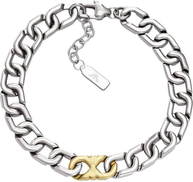 Emporio Armani Armband, Edelstahl, Bicolor, Herren - Bild 1