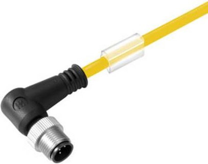 Weidmüller Sensor-Aktor-Steckverbinder M12 Stecker gewinkelt gelb 4-polig 3,00 m - Bild 1