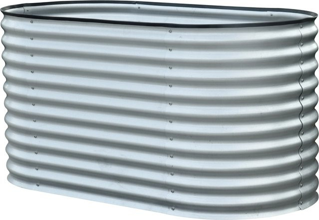 Floraworld Hochbeet Welle aus Stahl in Silber, B/T/H: 160 x 80 x 82 cm - Bild 1