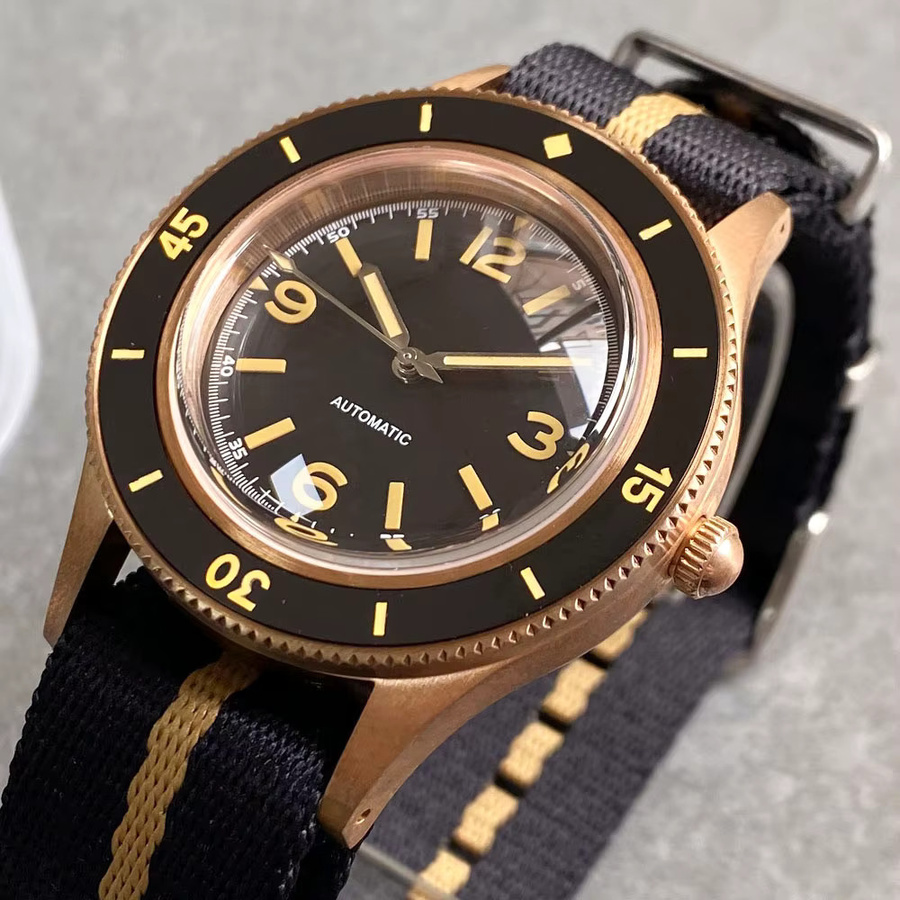 Tandorio Herren Armbanduhr, Automatik, Bronze, Saphirglas, 20 ATM - Bild 3
