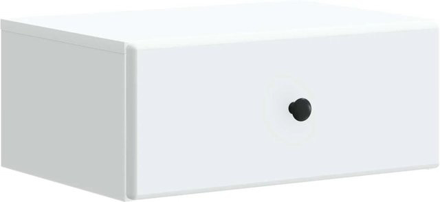vidaXL Wandmontierter Nachttisch in Weiß aus Holzwerkstoff, B/T/H: 49 x 34,5 x 20 cm - Bild 1