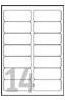 Avery Adressetiketten aus transparentem Polyester, 350 Etiketten (25 Bogen x 14), B: 99,1 mm, H: 38,1 mm - Bild 1