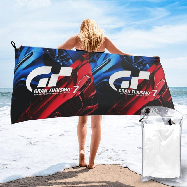 Gran Turismo Strandtuch aus weicher Mikrofaser, schnelltrocknend und saugfähig, Multicolor, B/H: 70 x 140 cm - Bild 1