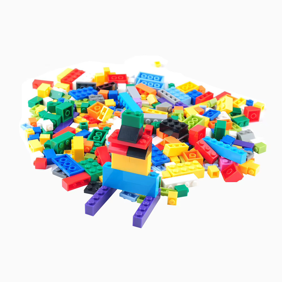 Wishiot Mini Bricks Nachfüllpack mit 500 bunten Bausteinen für kreative DIY-Montage als pädagogisches Spielzeug für Kinder - Bild 3