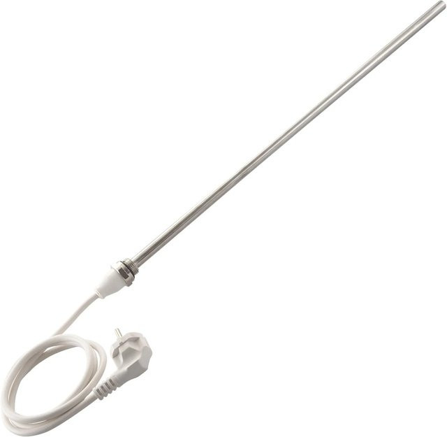 Schulte Heizstab 1 mit Schutzkontaktstecker in Silber, 600 W - Bild 1