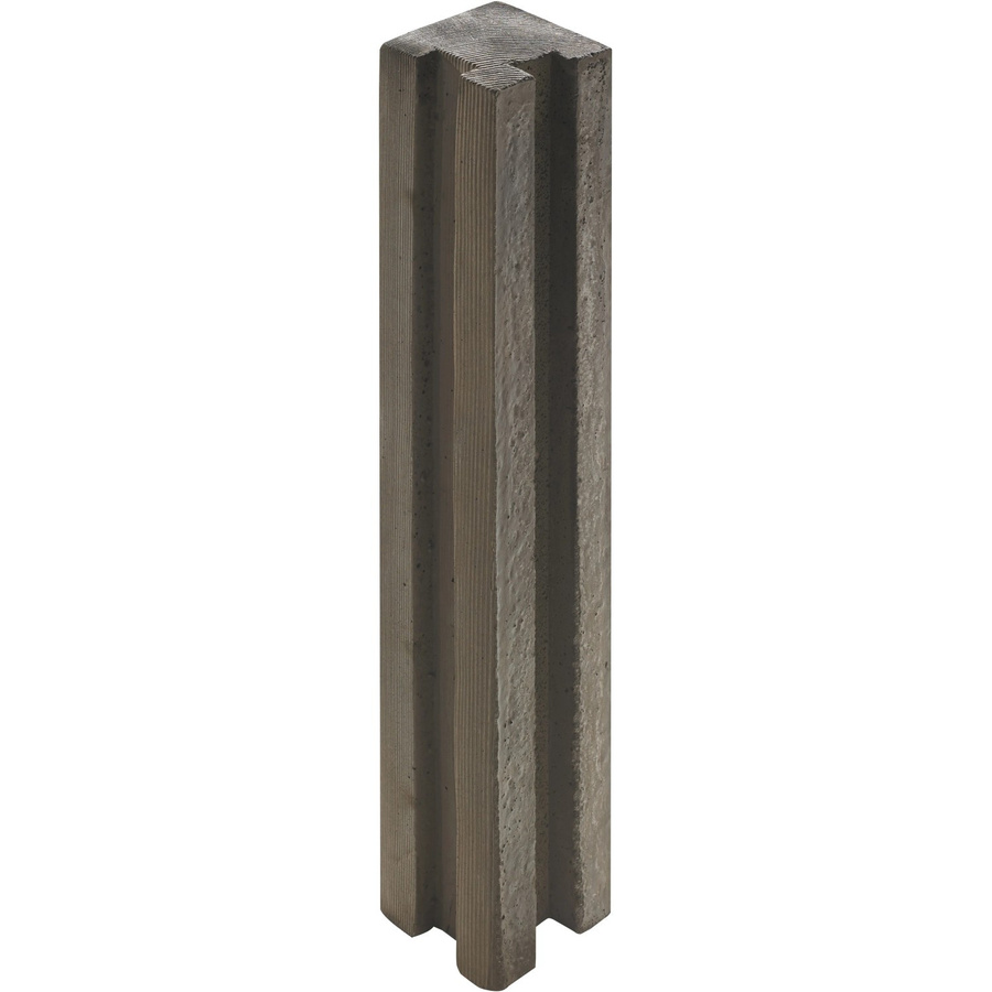 Kann Beet-Eckpfosten in Holzoptik Braun-antik aus Beton, H x B x T: 100 x 14 x 14 cm - Bild 2