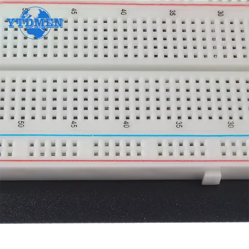 YTDMEN ZY-204 Steckbrett mit 1660 Punkten, 4-Bus-Testplatine für Breadboard-Verbindungen, Weiß - Bild 4
