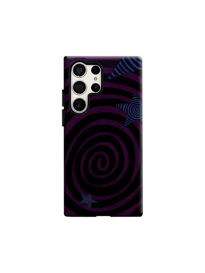 Stoßfeste Doppelschicht Handyhülle mit Lila Spiral-Sternenhimmel Design für Samsung Galaxy S26 S25 S24 Ultra Plus - Bild 6